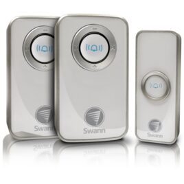 WIRELESS DOORCHIME – 2 RECEIVERS BLACK