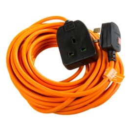 10A ELECTRICAL EXT LEAD 10M BLACK