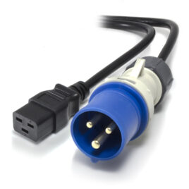 16A ELECTRICAL EXT LEAD 3M BLACK