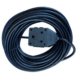 16A ELECTRICAL EXT 20M BLACK
