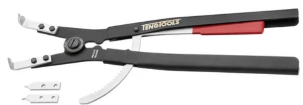 TengTools 20inch Straight/bent inner ratcheting circlip plier