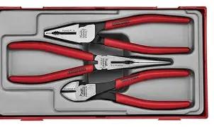 TengTools Vinyl grip plier set TT1 3 pieces