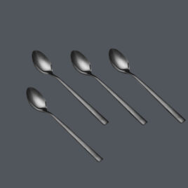 Salton Black Loose Teaspoon 4 Piece