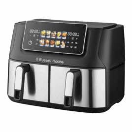 RHAF09DSS Russell Hobbs 9L Dual Air Fryer Stainless Steel