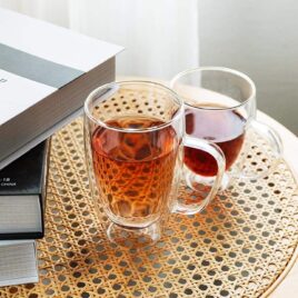 Olala Borosilicate Double Wall Glass 350ml 2 Piece Set